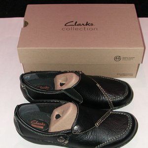 Clarks Ashland Lane Slip-On Loafer Women's Size 10 Narrow Black